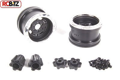 Axial 2.2 Trail Ready HD Series Beadlock w/Slim Ring IFD Wheels BLACK CHROME