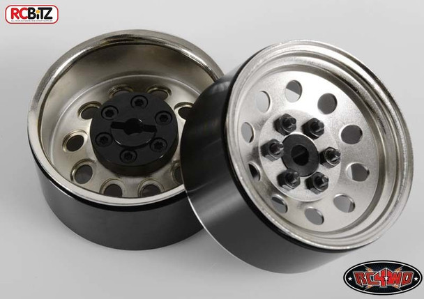 Pro 10 1.9 Scale Steel Stamped Beadlock Wheel Silver wella Pro10 RC4WD Z-W0073