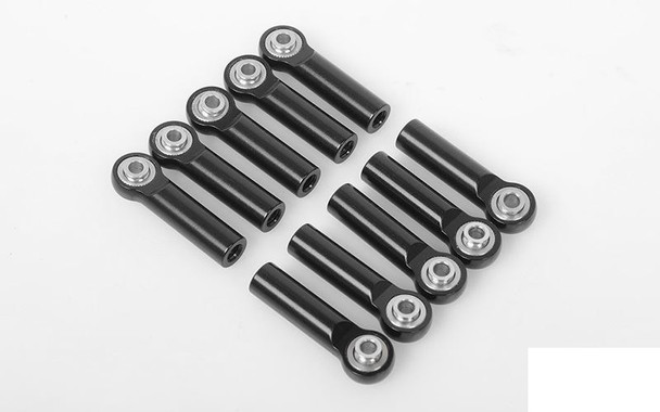 M3 M4 Long Straight Aluminum Rod Ends BLACK 10 Z-S1677 RC4WD Alt Z-S1375 End