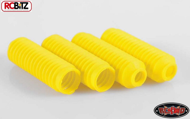 Super Scale Shock Boots YELLOW 4 RUBBER Absorber Covers ARB EMU RC4WD Z-S0962