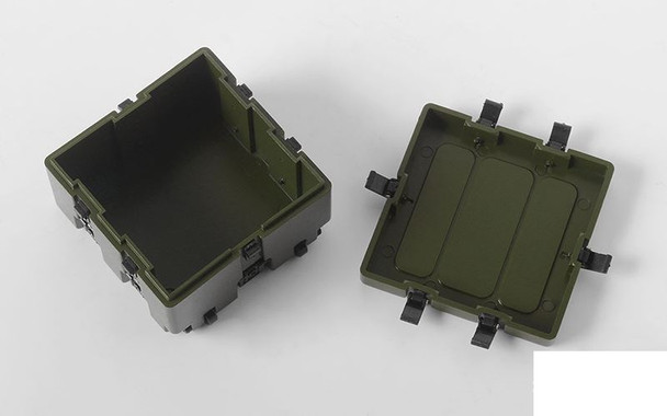 1/10 Military Storage Box Z-X0049 RC4WD ARMY GREEN ABS working latches 1.9"