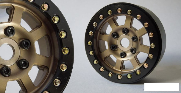 SSD 1.9" Assassin Beadlock Wheel BRONZE SSD00180 12mm Hex Vanquish SLW hubs GOLD