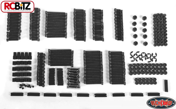 RC4WD Scaler Crawler Screws Bolt Nut Support BLACK Washers Spacers M3 Z-S0838 RC