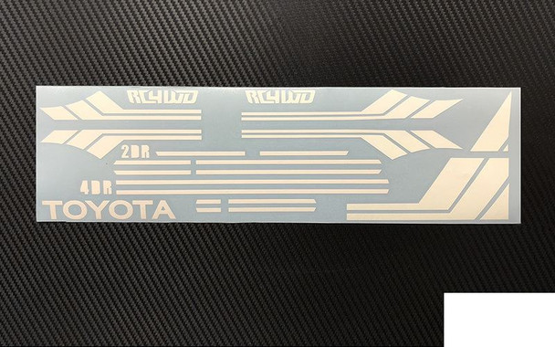 RC4WD Clean Stripes Mojave II 2/4 Door Decal Sheet WHITE Z-B0168  Stripe Sticker