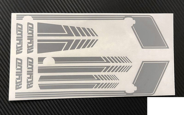 RC4WD Clean Stripes D90 Decal Sheet GREY Z-B0181 Side Stripe Sticker & Bonnet RC