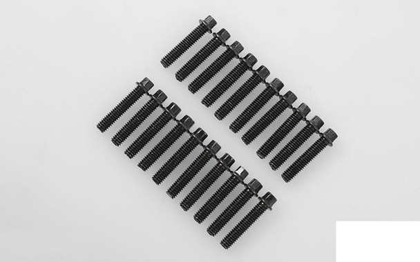 RC4WD Miniature Scale Hex Bolts M2.5 x 12mm BLACK Z-S1595 Bolt Scale Detail RC