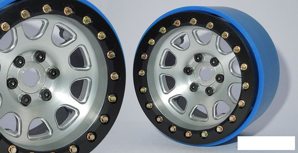 SSD 2.2" D Hole PL Beadlock Wheels SILVER SSD00154 Ally ProLine Tyre Delrin ring
