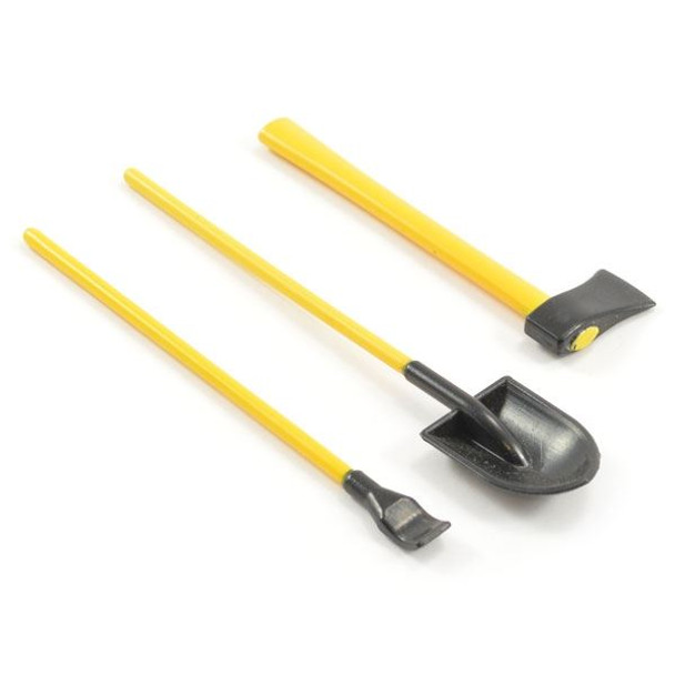 Fastrax 3 Piece Painted Hand Tools Shovel Axe Pry Bar FAST2339 70-100mm long