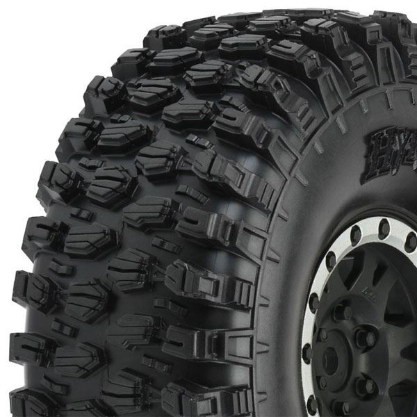 Proline Hyrax 1.9  G8 Tyres On Impulse Black Silver BeadLock Wheels PL10128-13
