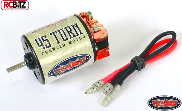 RC4WD Brushed 45T Boost Rebuildable Comp Crawler Motor w/ LEADS Bullets Z-E0041