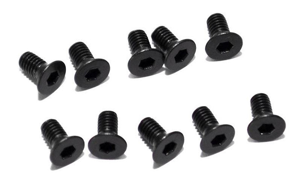 Steel Flat Head Socket Cap Screw M3 x 6mm x10 Z-S0648 RC4WD Beadlock ring Screws