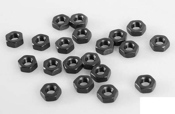Regular M3 Black Nuts (20) Z-S0872 RC4WD fits most CChand Bed Bumper Rollbar Nut
