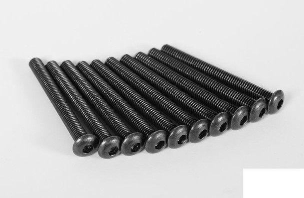 Steel Button Head Cap Screws M3 x 28mm (10) Z-S1286 RC4WD 2mm mushroom head