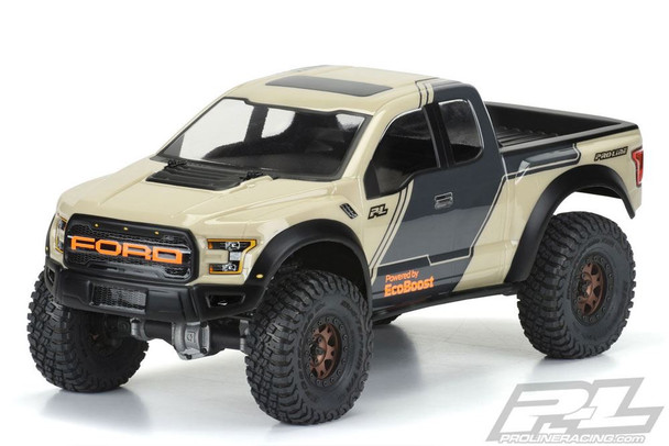 Proline 2017 Ford F150 Raptor CLEAR Body 313mm Crawler PL3516-00 SCX10 II 12.3"