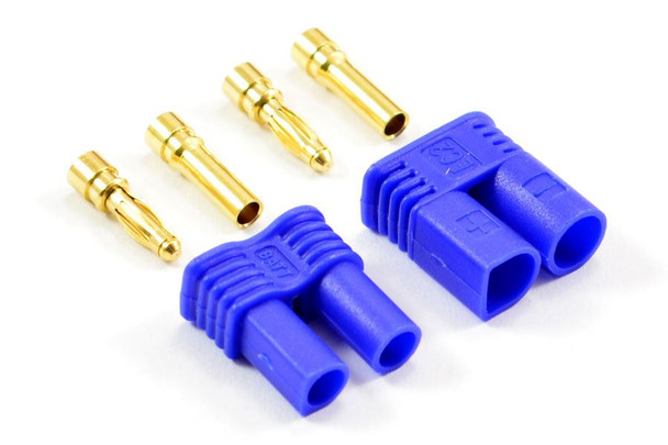 Etronix EC2 2mm Connectors (Pair Male Female) ET0619 EC 2 RC Blue Connector Plug