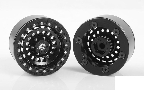 RC4WD Fuel Zephyr Beadlock Wheels 1.9" Z-W0294 RC4WD Black Hex mount 6 bolt
