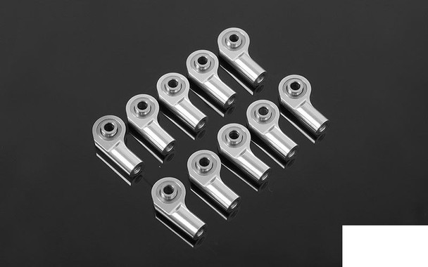 CLEARANCE 30% DISCOUNT M3 Offset Short Aluminum Rod Ends SILVER x10 Z-S1629 RC4WD 20mm Steering RC