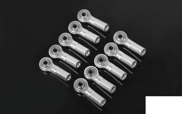 CLEARANCE 30% DISCOUNT M3 Bent Medium Aluminum Rod Ends SILVER x10 Z-S1645 RC4WD Wraith Link ends RC
