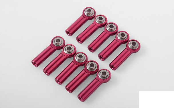 CLEARANCE 30% DISCOUNT M3 Long Straight Aluminum Rod Ends RED x10 Z-S1648 RC4WD 28mm K44 Link End RC