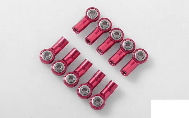 M3 Bent Short Aluminum Rod Ends RED (10) Z-S1655 RC4WD G2 Suspension Steering