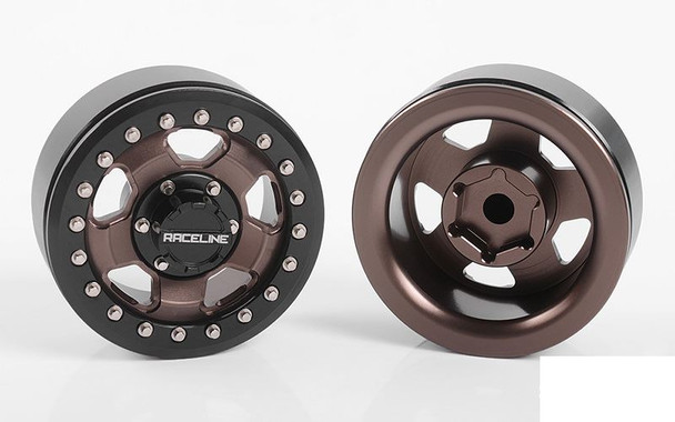 RC4WD Raceline Combat 1.55" Beadlock Wheels Z-W0292 inc centre hub cap wheel