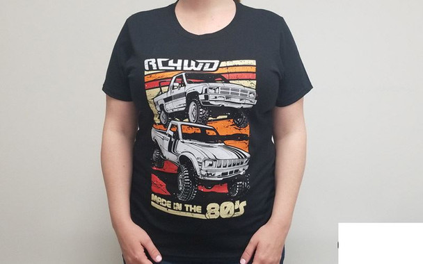 CLEARANCE 30% DISCOUNT RC4WD Made in the 80's Women L Z-L0235 Large T-Shirt Color Screen Printed Front