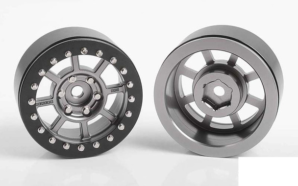 RC4WD Level 8 Bully Pro 6 1.9" Beadlock Wheels Z-W0300 Scale 8 narrow spoke RC