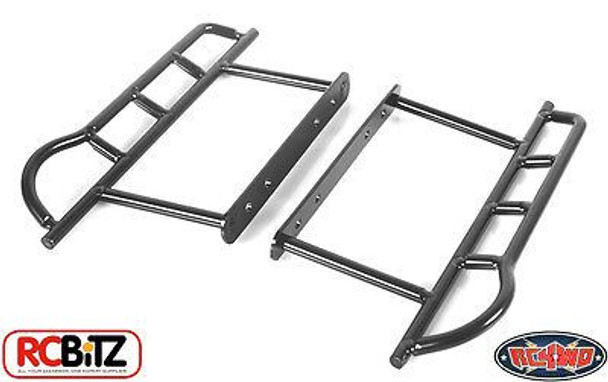 Tough Armor Side Steel Rode Sliders Bars for Axial SCX10 Uses Stock fixing point