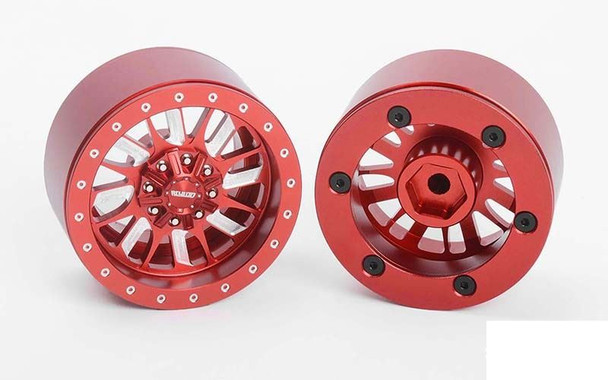 RC4WD Enforcer 1.9" Beadlock Wheels RED Z-W0323 RC4WD Bead Lock wheel RC