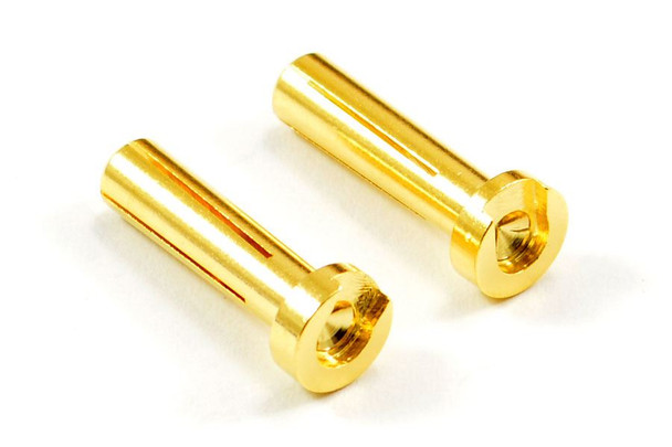 Etronix Low Profile 4mm Male Gold Connector 2 Right Angle ET0605LP 90 degree 4.0