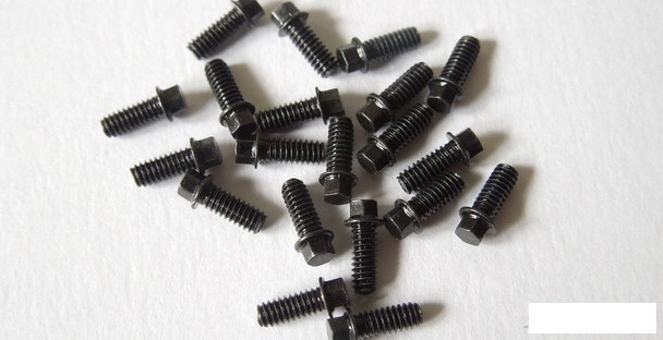 SSD Black M2 Scale Hex Bolts (20) SSD00372 M2 x 5mm miniature bolt SSD-RC