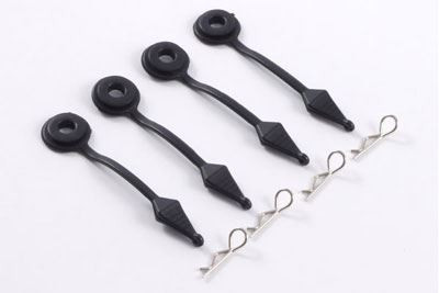 Fastrax Body Pin Holder Body Protector 4pcs Large Black FAST889BK 8mm pins