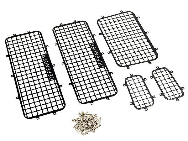 Fastrax TRX-4 Alum Window Guard Set 5Pc FTTX335 Side & Rear Mesh protection RC