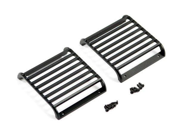 Fastrax TRX-4 Alloy Headlight Guards x2 FTTX327BK Front head light Grill Guard