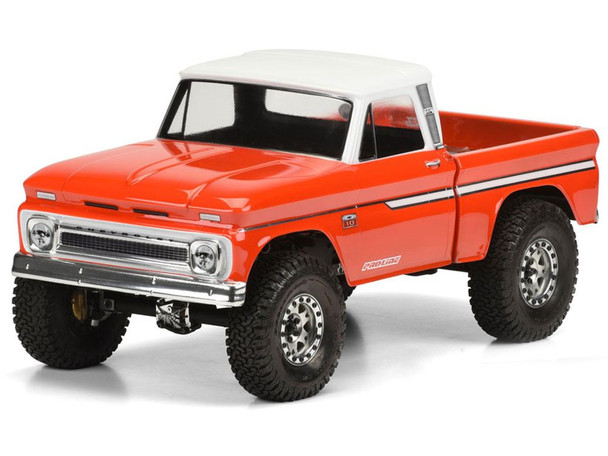 Proline 1966 Chevrolet C-10 Clear Body Cab + Bed SCX10 313mm PL3483-00