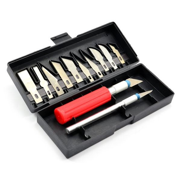 CML Hobbyist Knife Set 2 Knife Handles 12 Blades CML260 scalpel hobby craft box