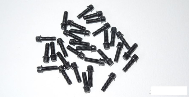 SSD BLACK M2.5 x 8mm Scale Wheel Bolts  SSD00408 x30 SSD-RC Hard Steel Hex head