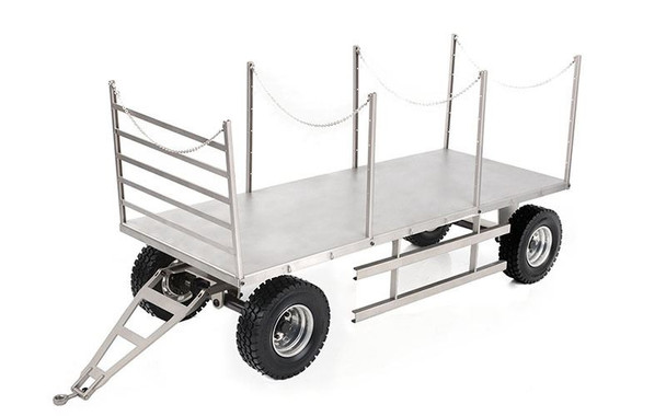 4 Wheel Steel Stake Trailer VV-JD00046 RC4WD for Overland Log removable sides