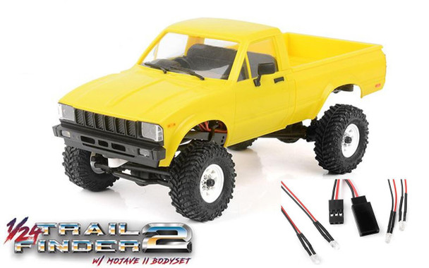 RC4WD 1/24 Trail Finder 2 RTR W/ Mojave II Hard Body Set YELLOW Z-RTR0051 Micro