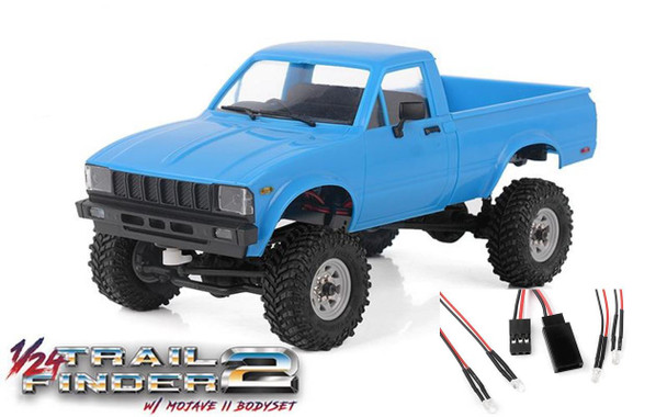 RC4WD 1/24 Trail Finder 2 RTR W/ Mojave II Hard Body Set BLUE Z-RTR0052 Micro