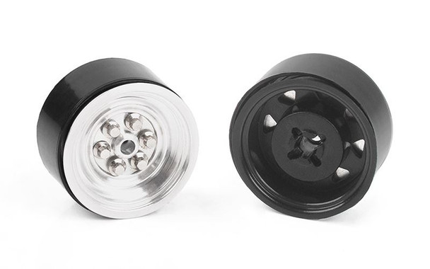 Vintage Yota 6 Lug 0.7" Beadlock Wheels Z-W0028 RC4WD Micro TF2 1/24 Pin Mount