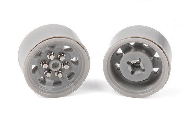 OEM Plastic 0.7" Beadlock Wheels GREY Z-W0329 RC4WD Micro TF2 1/24 Pin Mount