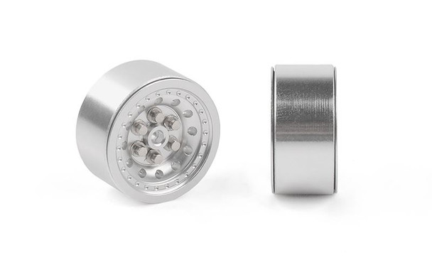 Ultra 0.7" Beadlock Wheels Z-W0348 RC4WD Micro TF2 1/24 Pin Mount SILVER 24th