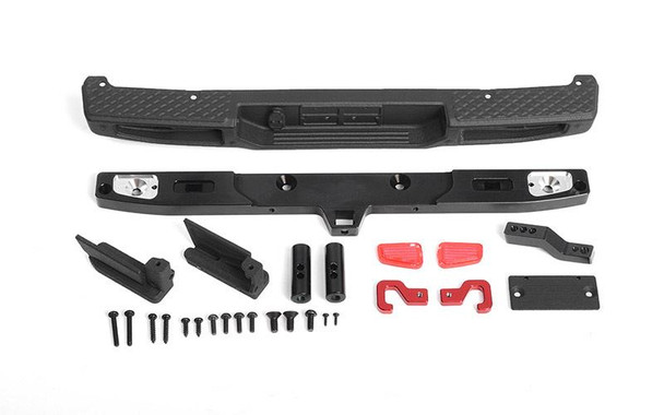 Rear Bumper Tow Hook License Plate Holder for Axial SCX10 III Jeep JT Gladiator