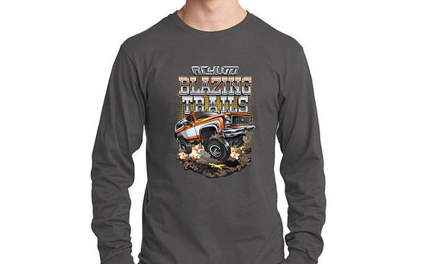 RC4WD Blazing Trails Long Sleeve Shirt (S) Z-L0370 GREY T-Shirt Blazer SMALL