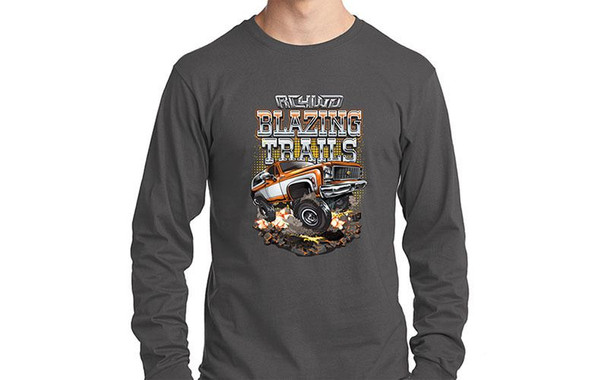 RC4WD Blazing Trails Long Sleeve Shirt (L) Z-L0372 GREY T-Shirt Blazer LARGE