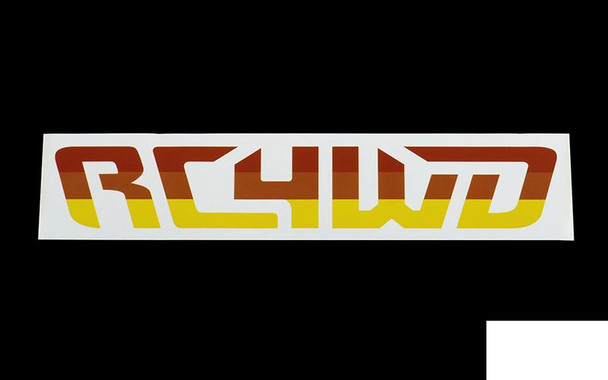 RC4WD Tri-Color Logo Decal Z-L0380 5x24cm sticker brown orange yellow