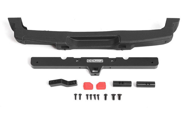OEM Rear Bumper w/ Tow Hook for Axial 1/10 SCX10 III Jeep JLU Wrangler VVV-C1112