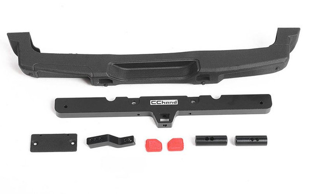 OEM Rear Bumper Tow Hook License Plate Holder for Axial SCX10 Jeep JLU VVV-C1113