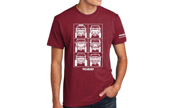 RC4WD BluePrint Shirt (M) Z-L0395 Short Sleve T-Shirt Truck Logo RED MEDIUM